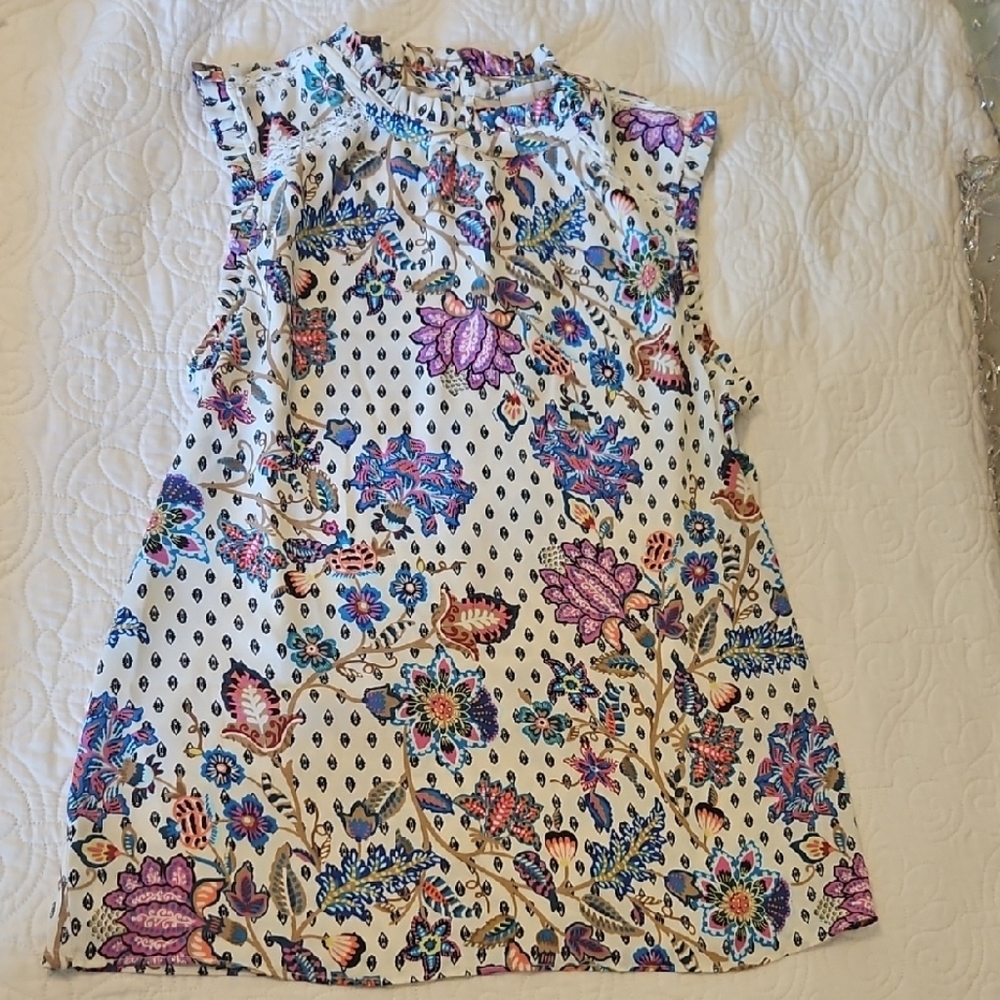 LOFT Vibrant Floral Top